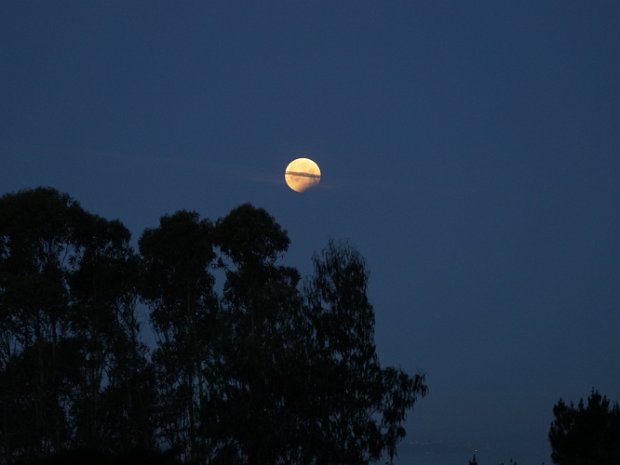 April - Setting Moon